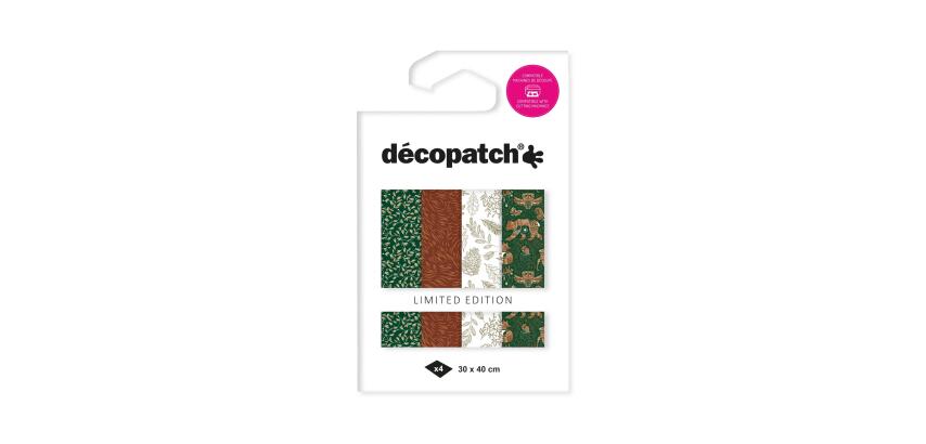 Decopatch Assortment 4 Foil Papers Forest