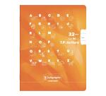 Clairefontaine Stapled Nursery Exercise Notebook, Lined 18mm+ Plain, Ligne 8000, 17x22cm, 16 Sheets, 90g - Pink