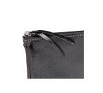 CUIRISÉ Grande Pochette 2 compartiments 22x11 cm - Graphite