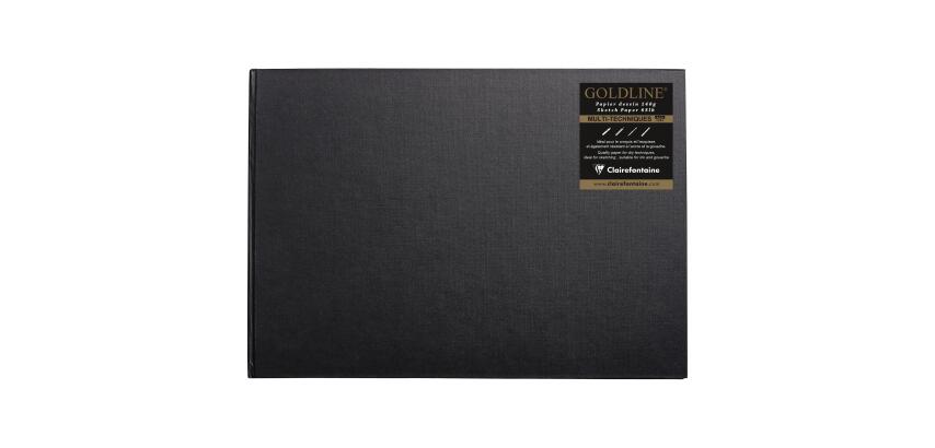 Goldline carnet cousu collé 64F A3 140g I - Blanc