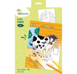 Graffy Kleur, Boerderijdieren MamaBaby - Multicolor