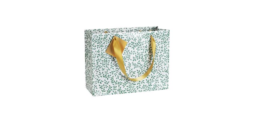 Premium Emeraude, sac shop. 32x13x24,5cm - Vert