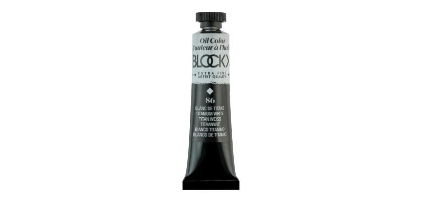 Peinture à l'huile extra-fine tube 20ml - Blanc de titane