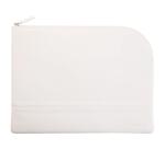 Rhodiarama pochette zippée en simili cuir - taille L (21x28 cm) - Blanc