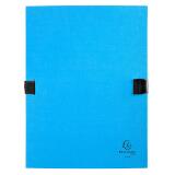 Chemise extensible à rabats Exacompta N'clip à clips dos 13 cm bleu