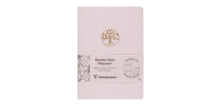 Inspire, Bucket list planner, Carnet cousu fil A5 14,8x21 cm, 64 pages, imprimé, ass.