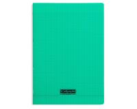 Cahier piqué 8000 POLYPRO A4 96 pages grands carreaux 90 g - Vert