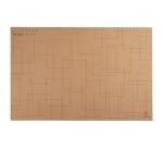 Deskmat rig cardboard 575x375cm Eterneco - Brown geometrical design