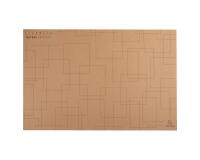 Schreibunterlage aus Hartkarton, Serie Eterneco, 585x385x5 mm - Braun geometrische Motive