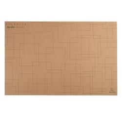 Sous-mains en carton Eterneco - Brun motifs géométriques
