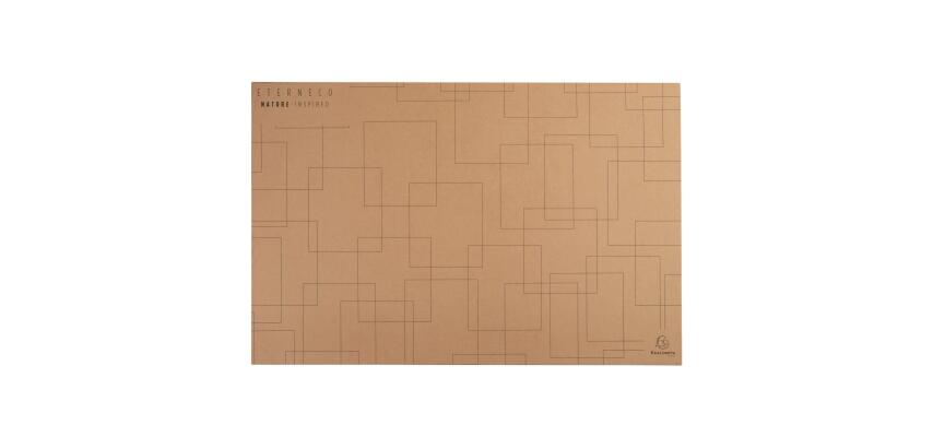 Deskmat rig cardboard 575x375cm Eterneco - Brown geometrical design