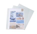 Sachet de 100 pochetttes perforées Polypropylène grainé 5/100e - A5 - Cristal