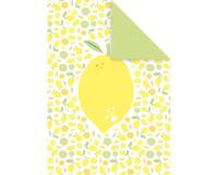 DECORATIV', Paquet de 25 feuilles 160g/m2 au format 21x29,7cm - Fraîcheur citron 3 - Multicolore