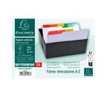 Set Trennblätter alphabetisch aus weißem Karton 160 g/m2, 117x148 mm - Weiß