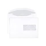 Boite de 500 Enveloppes Blanches C5-162x229mm - Gommées Mécanisables - 80g/m2 - Fenêtre 45x100 (position 62/20) - pour machine de mise sous pli automatique - Blanc