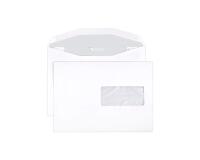 Boite de 500 Enveloppes Blanches C5-162x229mm - Gommées Mécanisables - 80g/m2 - Fenêtre 45x100 (position 62/20) - pour machine de mise sous pli automatique - Blanc