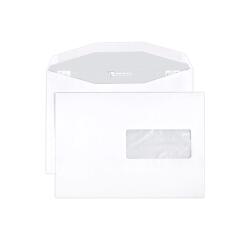 Enveloppe Clairefontaine pour machine de mise sous pli automatique 80 g/m² blanche à fenêtre avec patte gommée - Boite de 500