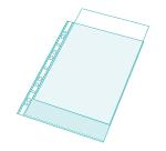 Sachet de 100 pochetttes perforées Polypropylène grainé 5/100e - A5 - Cristal