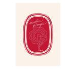 Moulin Rouge, Correspondence set 12x16,5 cm contains 8 simple cards 11x15,5 cm and 8 Pollen C6 envelopes natural white