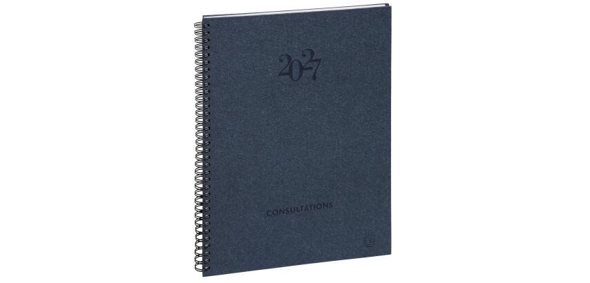 Agenda de bureau Consultations 29S spiralé Napura 29,7 x 21 cm Semainier Janvier à Décembre 2027