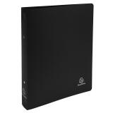 Exacompta PP Opak Ring Binder, A4 Maxi, 2 O rings, 40mm spine, Pack of 5. - Black