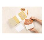 Jardin des Sens, Set de correspondance 12x16,5 cm contenant 8 cartes simples 11x15,5 cm assorties et 8 enveloppes Pollen C6 blanc naturel