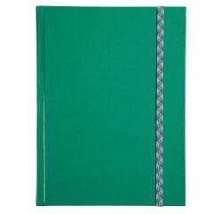 Iderama Notebook 220x170, 192 lined pages - green