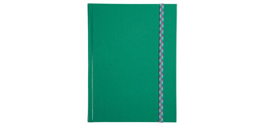 Iderama Notebook 220x170, 192 lined pages - green