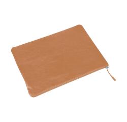 Leder platte pennenzak 23x32 naturel - Naturel