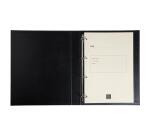 Reliure registre 32x26cm 4 anneaux avec recharges de 100 feuillets - Registre des décisions - Noir