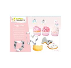Boîte créative, Happy Cakes, Recettes et accessoires, Chats - Rose