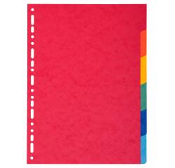 Dividers A4 220g 6P Bright - Assorted colours