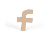 Petite lettre kraft f 8,5cm - Kraft