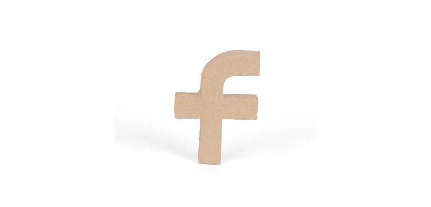 Petite lettre kraft f 8,5cm - Kraft