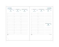 Recharge agenda de poche Horizons 13 9 x 13 cm Semainier Janvier à Décembre 2027 - Tranche or