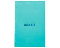 Bloc agrafé Rhodia Couleurs Azur N°20 A4+ 21x31,8 cm - Azur