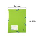 Chemise 3 rabats à élastiques polypropylène 7/10e Forever PP - A4 - Vert anis