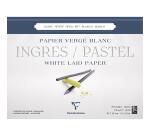 Ingres Pastel bloc collé 25F 36x48cm 130g - Blanc