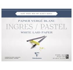 Ingres Pastel bloc collé 25F 36x48cm 130g - Blanc