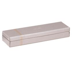 Rhodiarama plumier simili cuir italien 21x5,5x3 cm - Argent