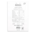 Bloc agrafé N°16 A5 80 feuilles lignées + marge 80 g - Blanc