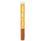 DARWI Textielverf marker met glitter, punt van van 2 mm, inhoud 6 ml, koper - Koper