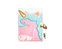 Journal intime fourrure, Licorne - Rose