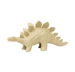 Kleines Pappmaché, braun, Stegosaurus 15cm - Kraft