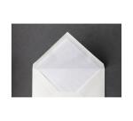 20 enveloppes C6(114x162mm)toile impériale doublées gommées - Blanc