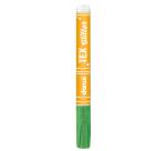 DARWI Textielverf marker met glitter, punt van van 2 mm, inhoud 6 ml, grasgroen