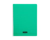 Cahier piqué 8000 POLYPRO A4 192 pages grands carreaux 90 g - Vert