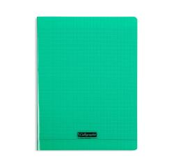 Cahier piqué 8000 POLYPRO A4 192 pages grands carreaux 90 g - Vert