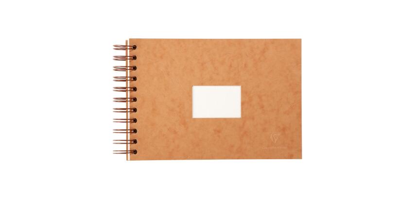 Clairefontaine Fontaine Travel Watercolour Book - A5 - 20 Sheets - 300gsm - Havana Cover - Havana|
