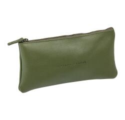 Flying Spirit trousse en cuir Plate 22x11cm - Kaki